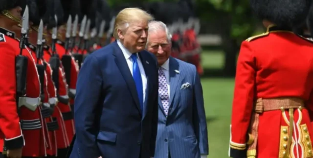 صورة لترامب مع الملك تشارلز من زيارة سابقة