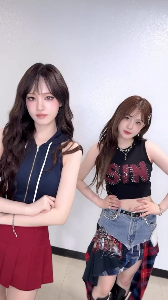 250902 ive تحديث Tiktok الرسمي مع Liz (الفذ. Kep1er Chaehyun) - xoxz (التحدي)