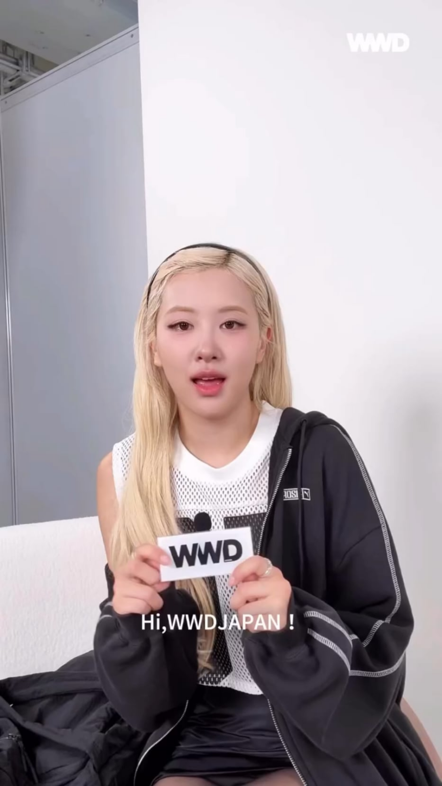 250907 مقابلة WWDJapan مع Rosé at Puma × Rose | حدث إطلاق مجموعة روزي في شنغهاي ، الصين