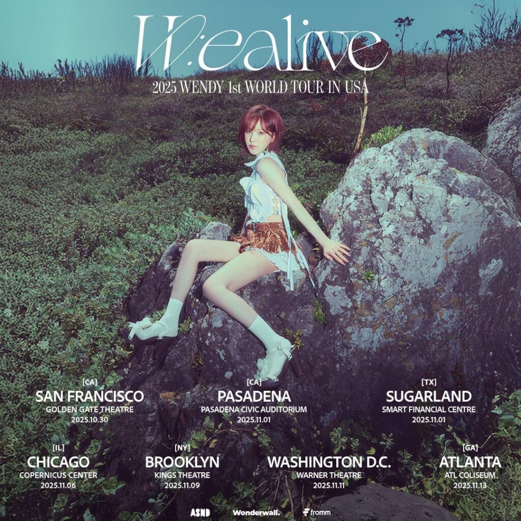Red Velvet Wendy – 2025 Wendy 1st World Tour – الولايات المتحدة الأمريكية (ملصق إعلان) Red Velvet Wendy - 2025 Wendy 1st World Tour - الولايات المتحدة الأمريكية (ملصق إعلان)