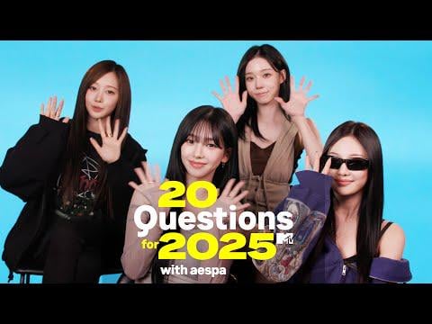 250925 AESPA - AESPA الإجابة 20 سؤالًا لعام 2025 @ MTV