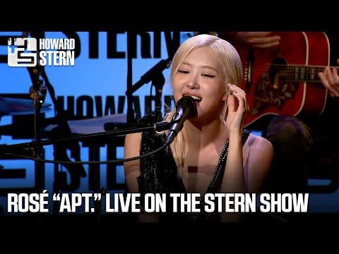250925 Rosé يؤدي "Apt". عش في عرض هوارد ستيرن