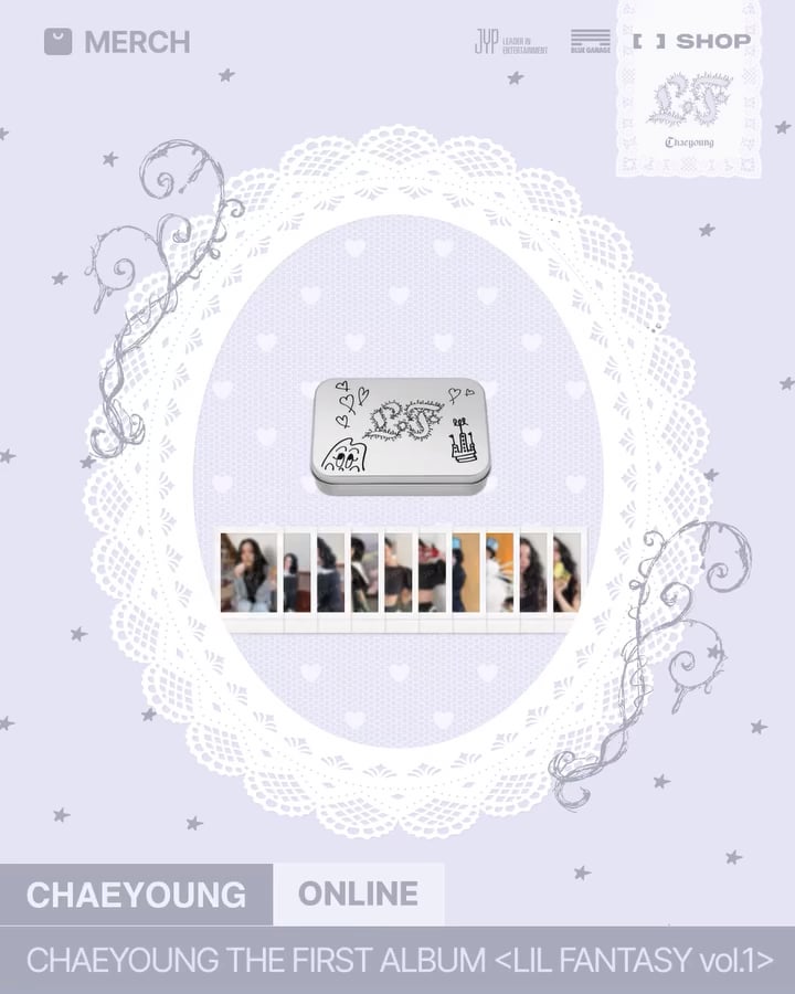 250919 JYPSHOP_OFFICIAL Instagram Update - Chaeyoung الألبوم الأول "Lil Fantasy Vol.1