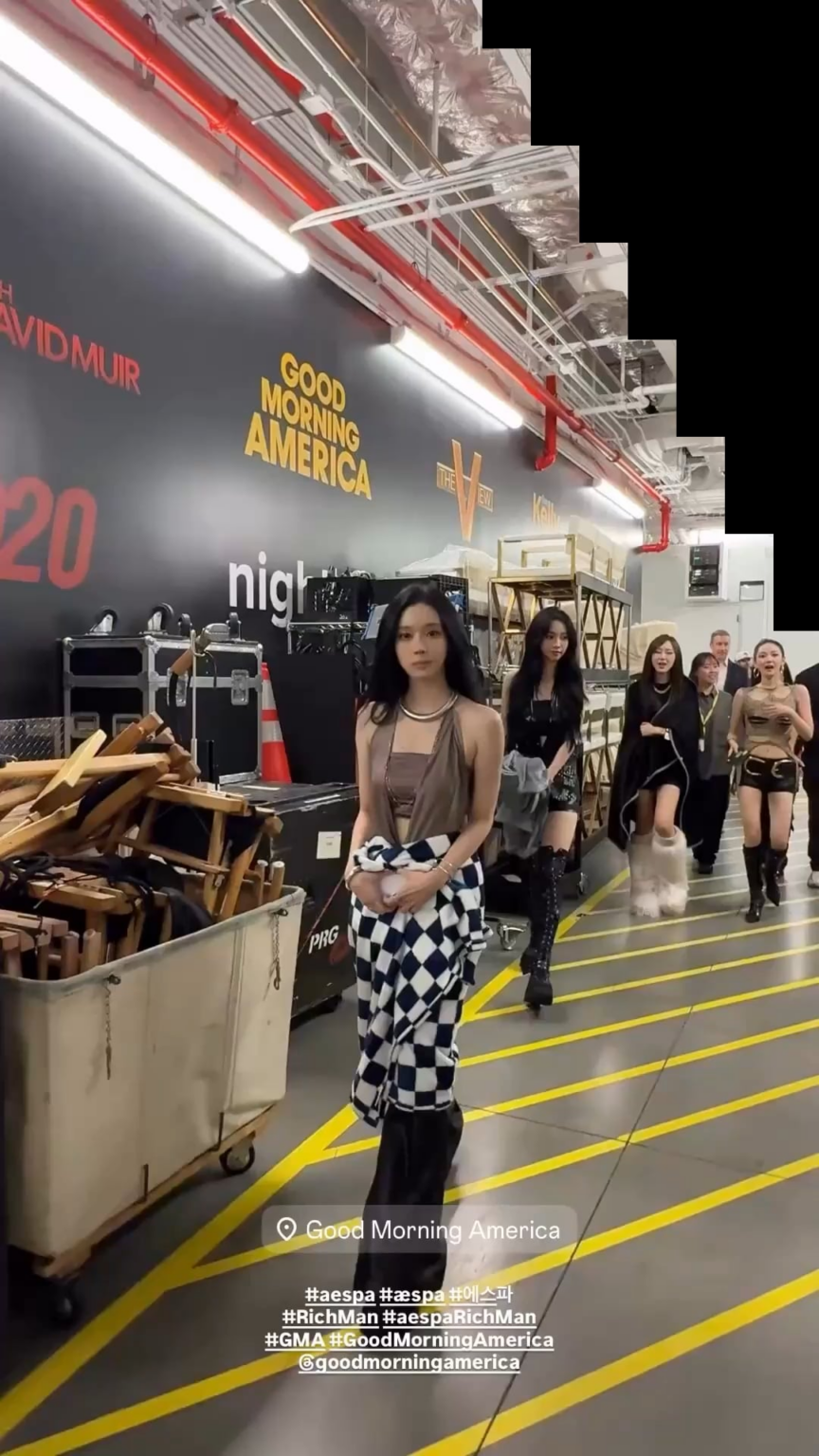 250912 AESPA Instagram Story Update @ Good Morning America