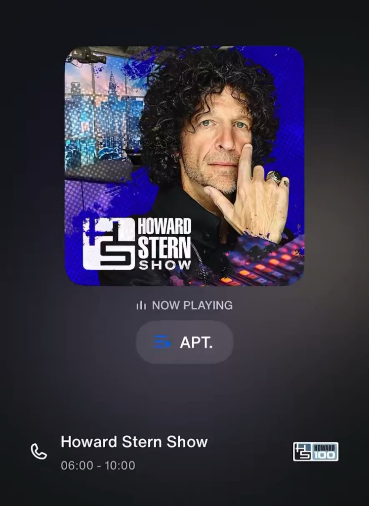 250922 Rosé - 'Apt' Live Acoustic version on the Howard Stern Show