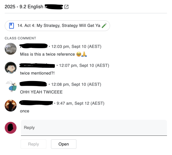 أشرت مرتين في عنوان الدرس الخاص بي وأحب طلابي ذلك