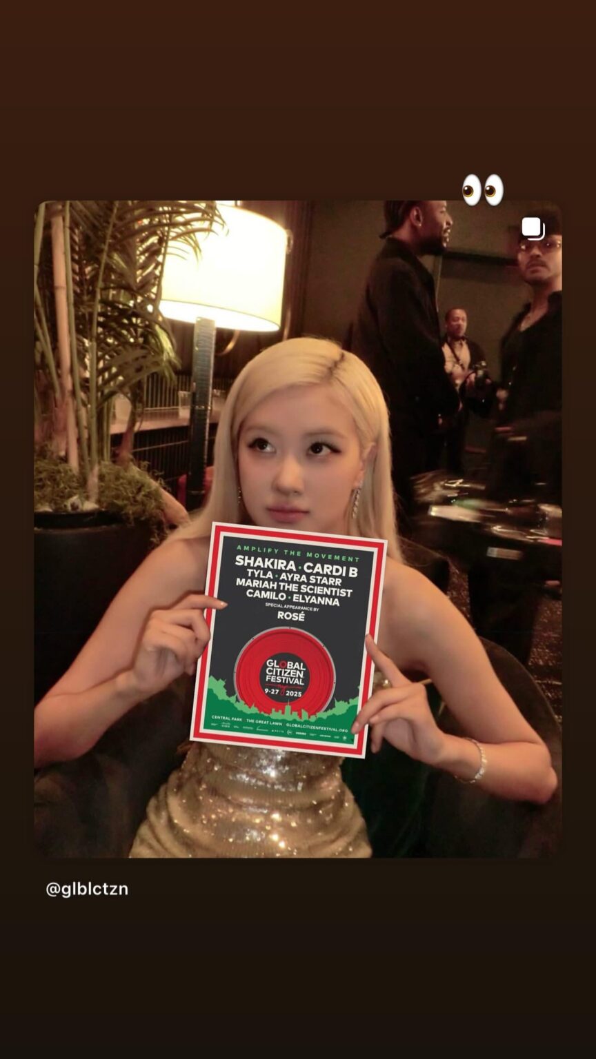 250926 تحديث قصة Rosé IG