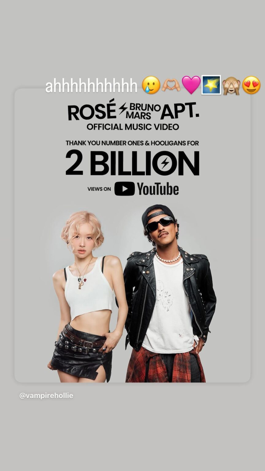 250918 تحديث قصة Rosé IG