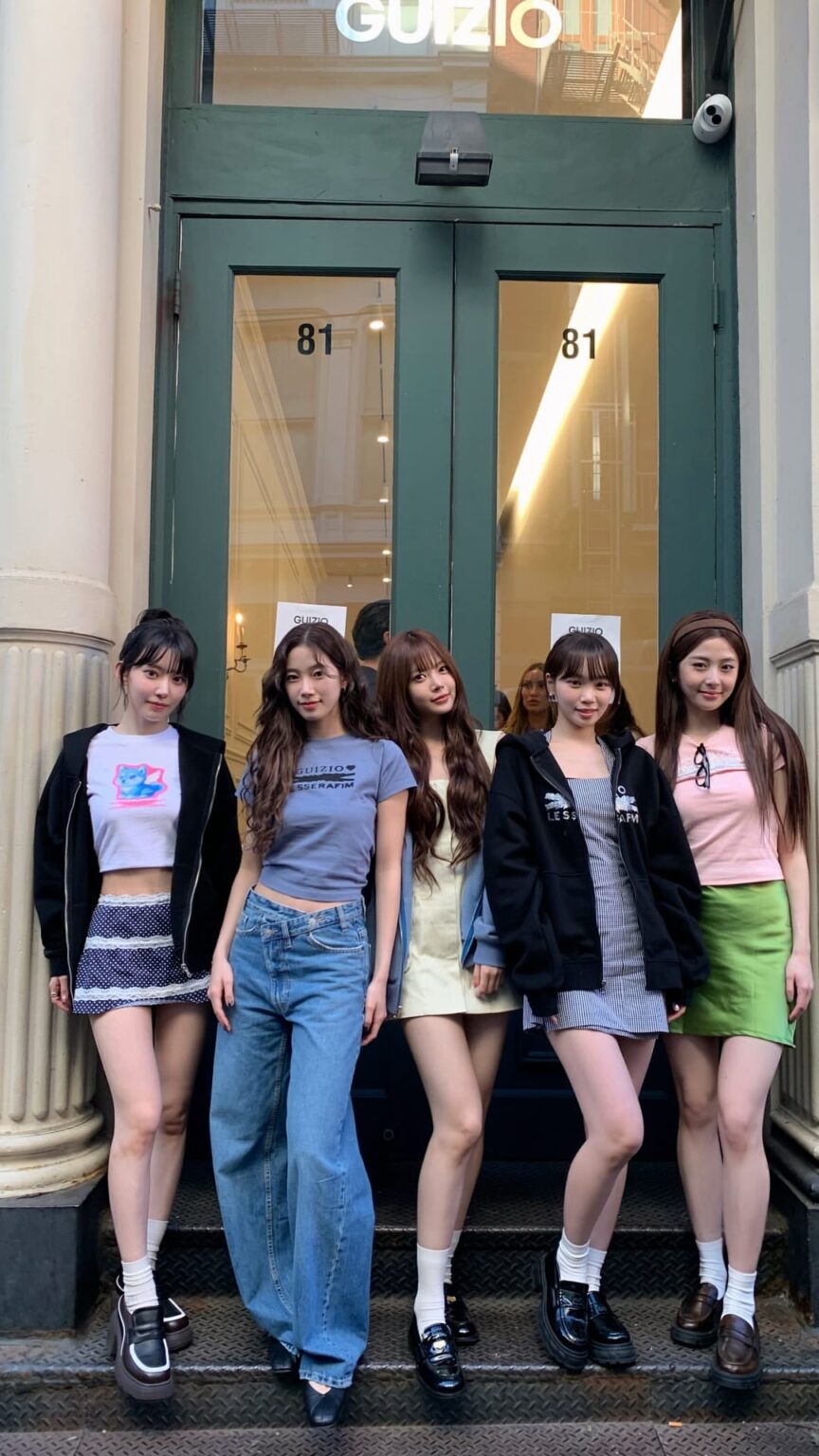 250902 Le Sserafim Instagram Stories Update (Feat. Danielle Guizio (مؤسس "Guizázio") و Erica HA)