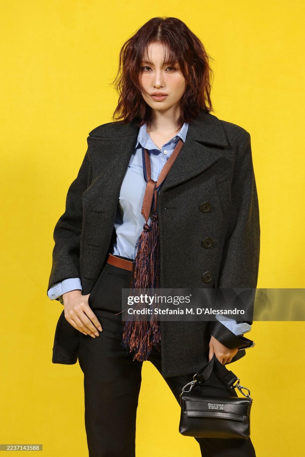 250924 موقع Getty Images - Momo في عرض أزياء Onitsuka Tiger خلال ربيع/صيف Milan Womanwear