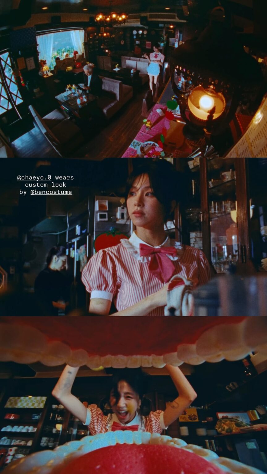 250901 yeajichoi_ instagram تحديث قصص - المزيد من bts والائتمانات من مصمم chaeyoung MV