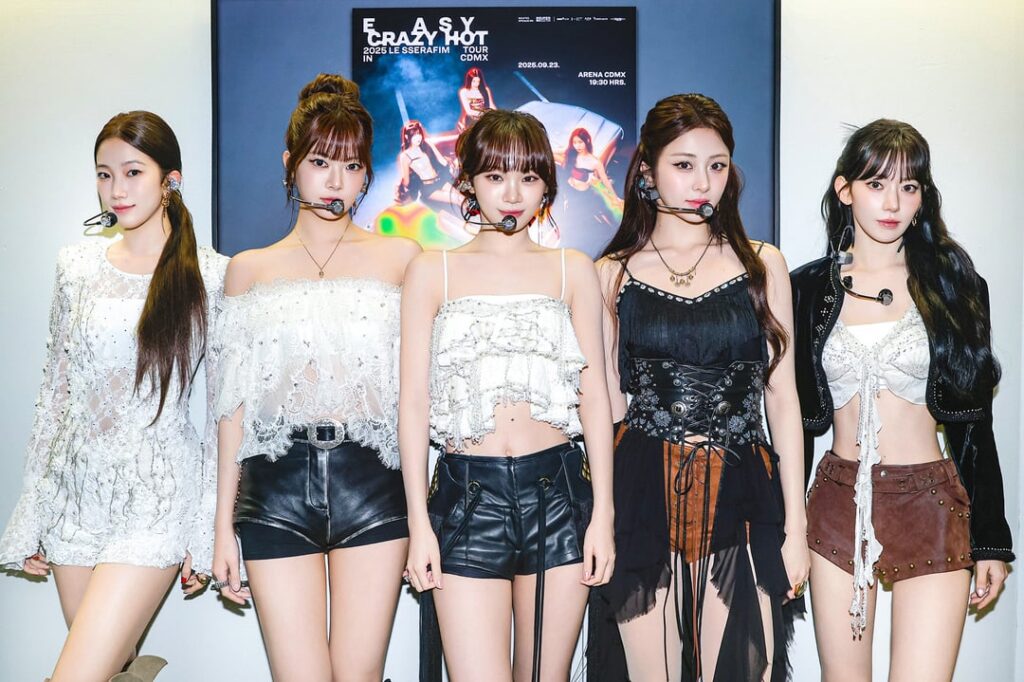 250924 le sserafim twitter تحديث - في 2025 جولة Le Sserafim 'Easy Crazy Hot' في Mexico City