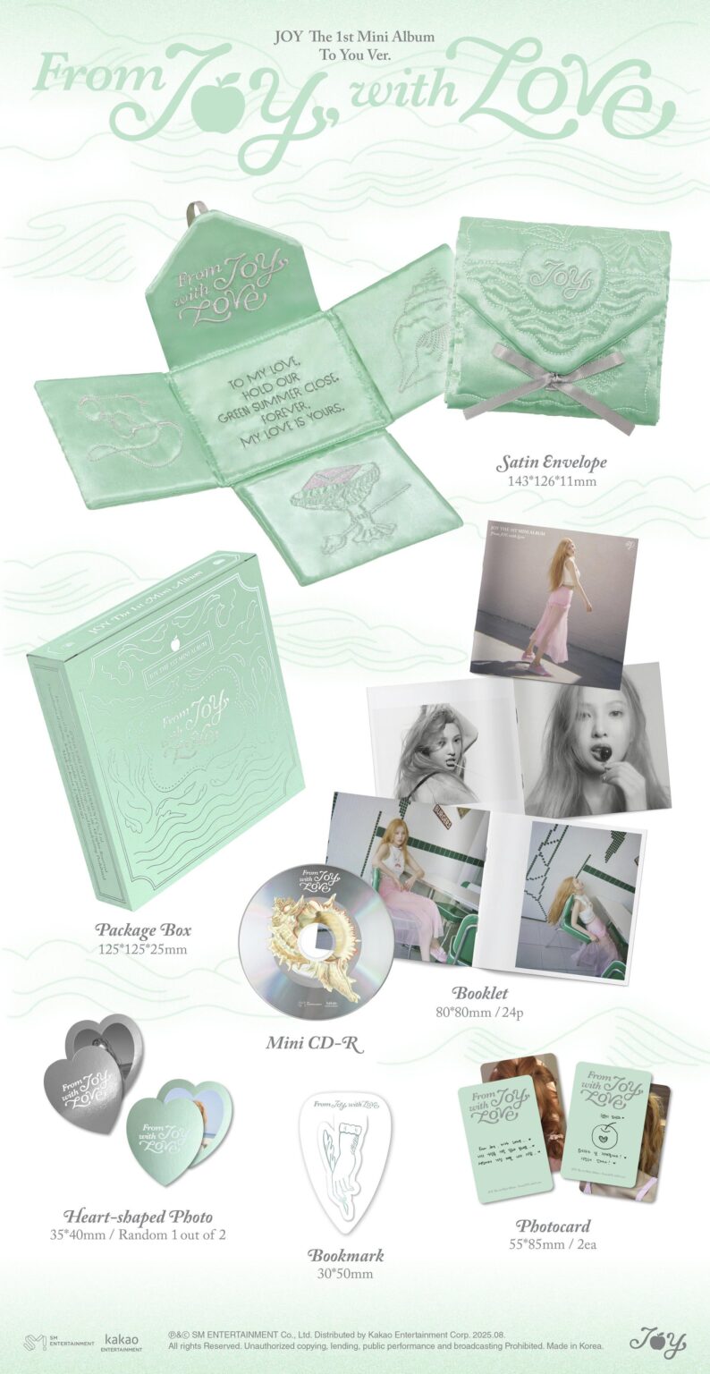 Joy (Red Velvet) - الألبوم المصغر الأول: From Joy ، With Love (To You Version Backaging)