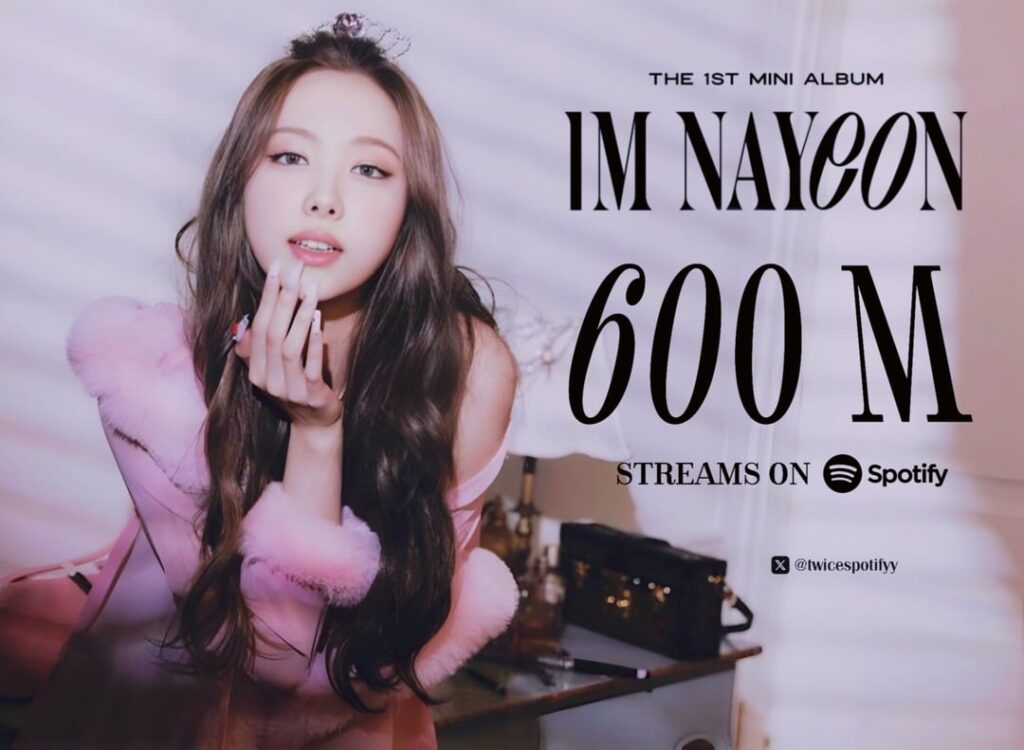 250925 تحديث TwicesPotifyy: تجاوز "Im Nayeon" من Nayeon 600 متر على Spotify
