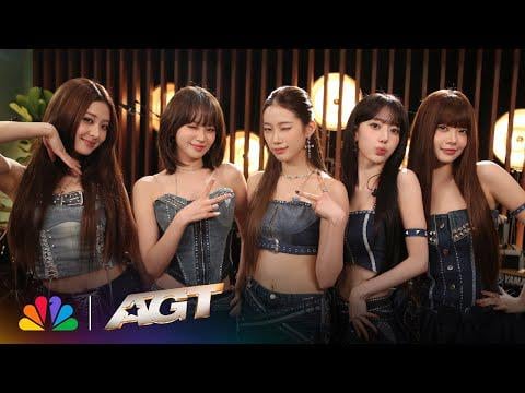 250930 Le Sserafim-Le Sserafim يذبح "Night Night" ويسرب الشاي وراء الكواليس! @ agt غرفة الموسيقى