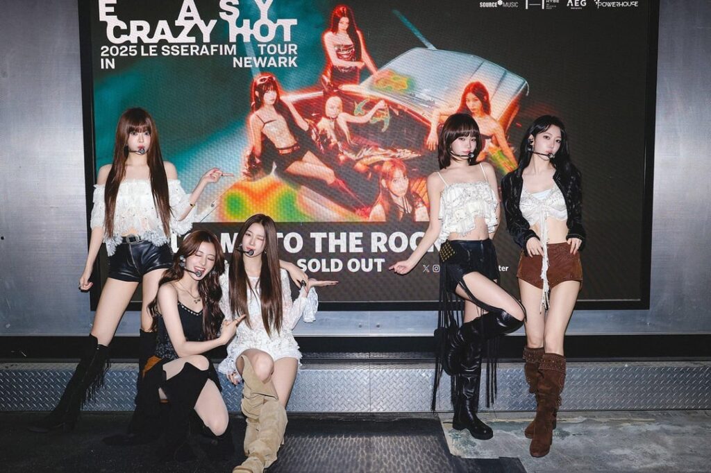 250904 le sserafim Twitter Update - 2025 Le Sserafim Tour 'Easy Crazy Hot' in Newark