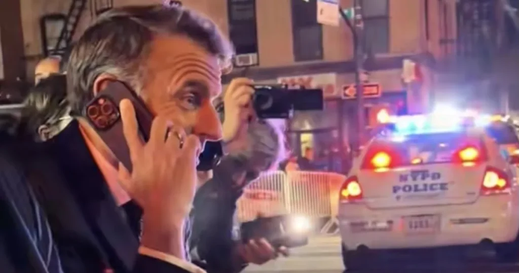 موكب ترمب وقف حركة المرور أمام ماكرون في نيويورك بسبب مرور موكب ترمب وقف حركة المرور أمام ماكرون في نيويورك بسبب مرور