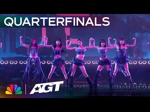 250911 le sserafim - Hot (English ver.) و Antifragile @ America's Got Talent