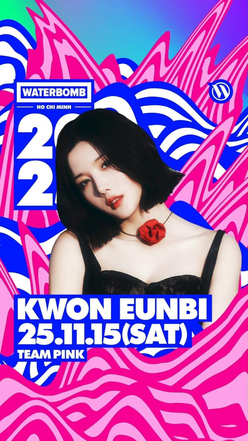 تم الإعلان عن Kwon Eunbi كجزء من تشكيلة Waterbomb Ho Chi Minh 2025 في 15 نوفمبر