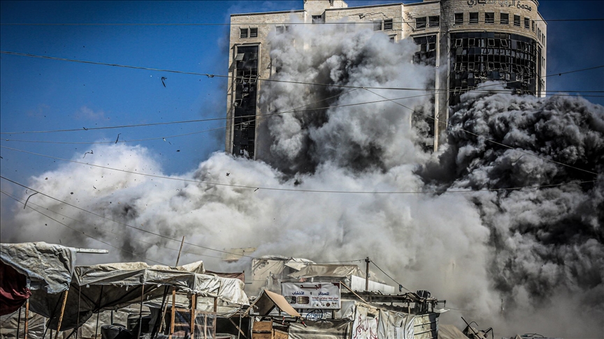 حماس: تفاخُر الإرهابي نتنياهو بتدمير أبراج غزة إجرام والعالم صامت