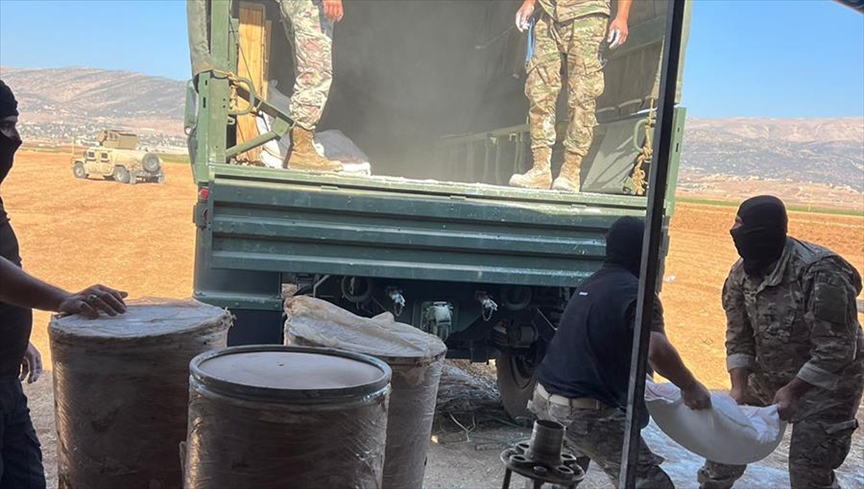 الجيش اللبناني يعلن تنفيذ إحدى "أهم عمليات" ضبط المخدرات بالبلاد