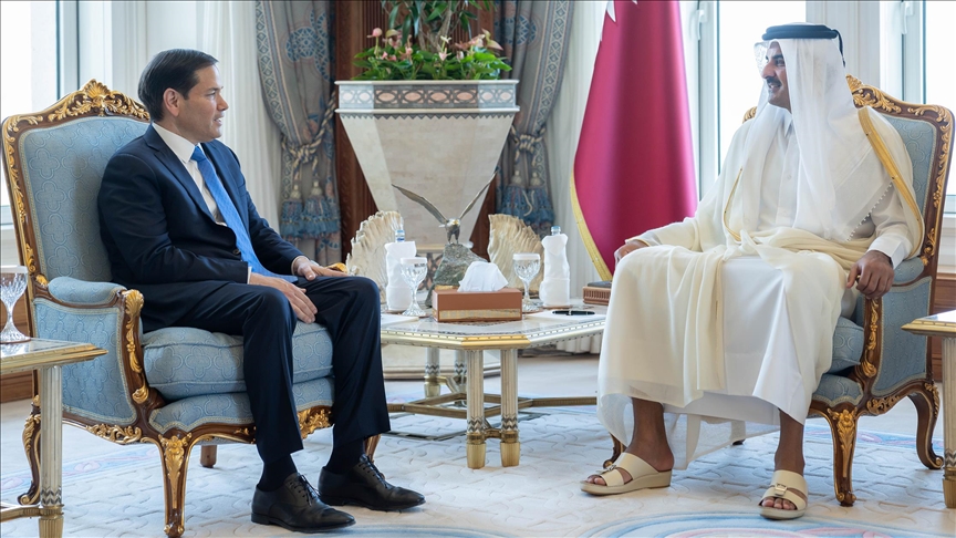 الأمير تميم يبحث مع روبيو هجوم إسرائيل على قطر والحرب بغزة