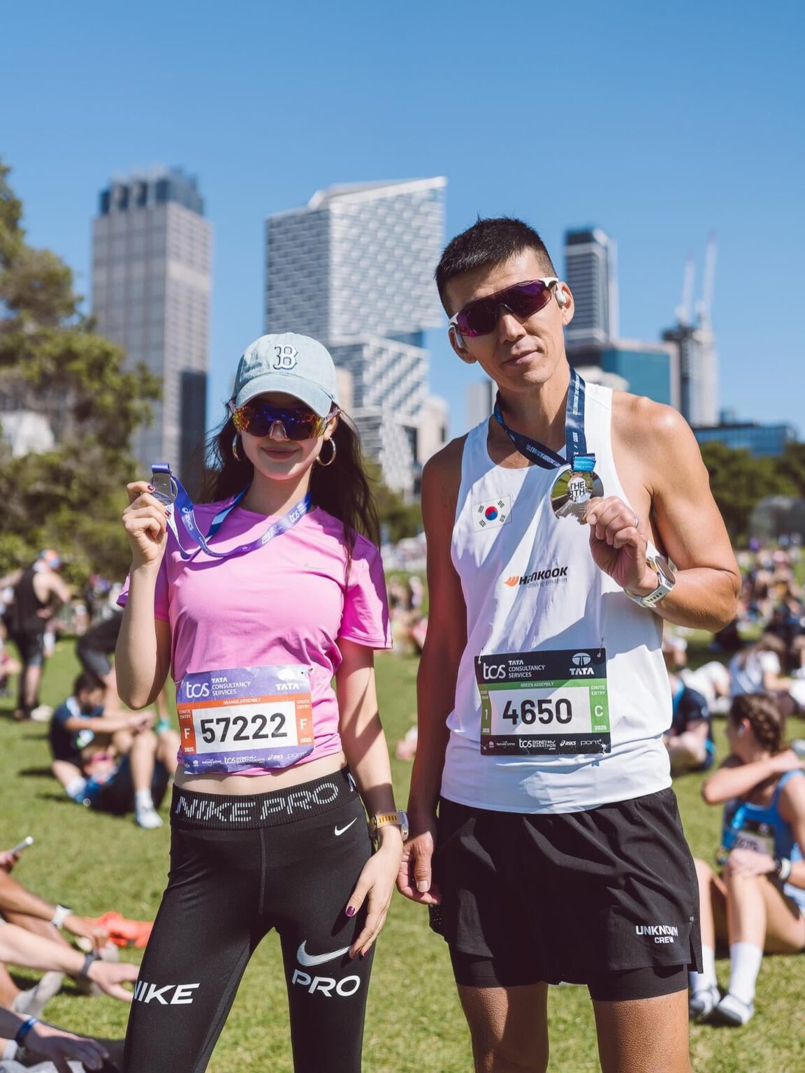 250904 تحديث Instagram Jinusean3000 مع Danielle @ TCS Sydney Marathon