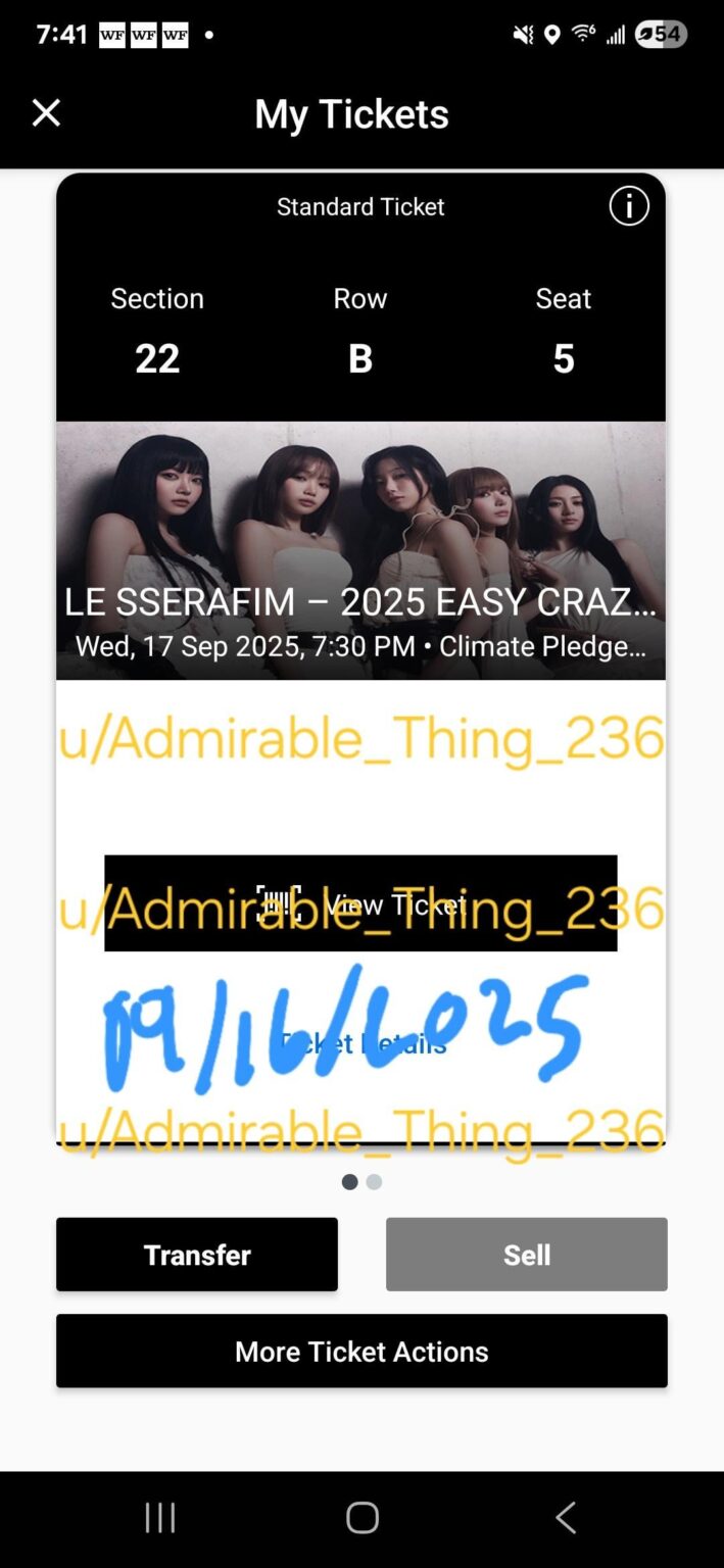 تذاكر سياتل عرض 09/17