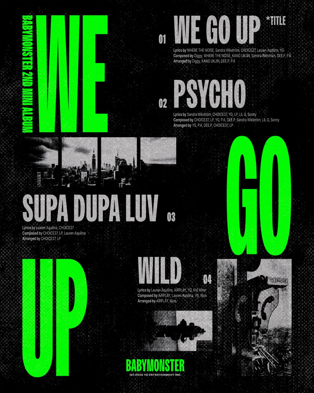 Babymonster - الألبوم الثاني المصغر: We Go Up (TrackList)