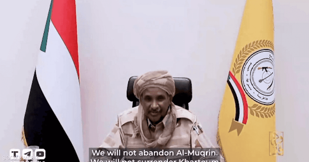 حميدتي: تحرير الفاشر نقطة تحول تسهم في "وحدة السودان"