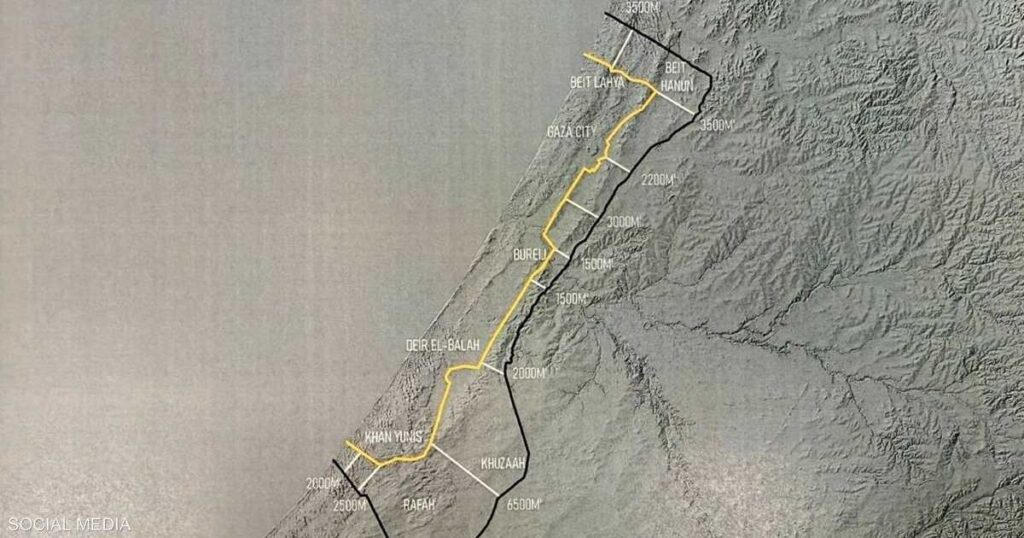 ترامب ينشر خريطة لخطوط الانسحاب الإسرائيلي من غزة