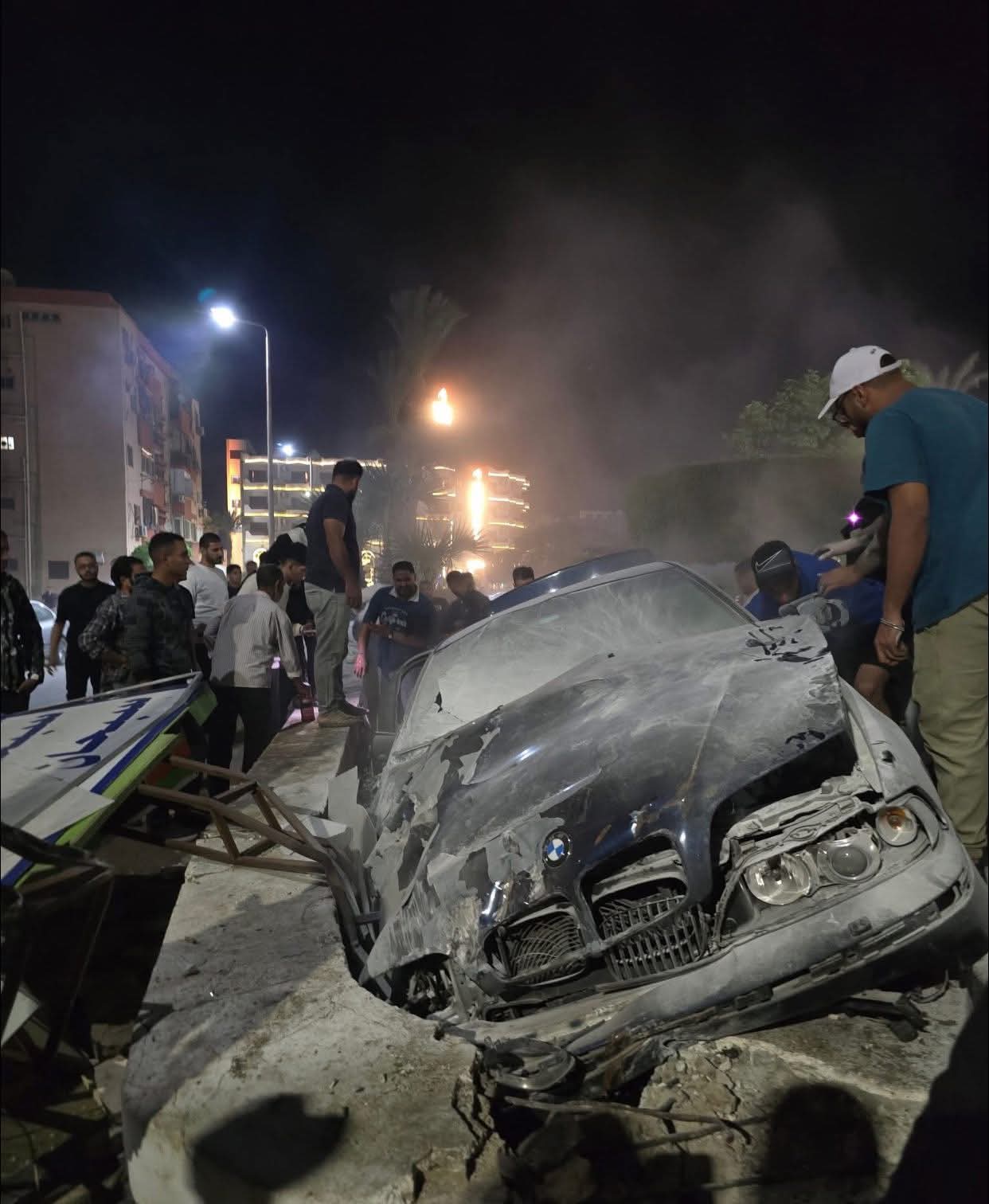 على رؤوف يتعرض لحادث مرورى بالسويس