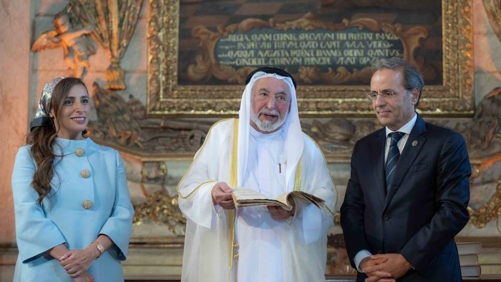 حاكم الشارقة يفتتح "مركز الدراسات العربية" في جامعة كويمبرا البرتغالية