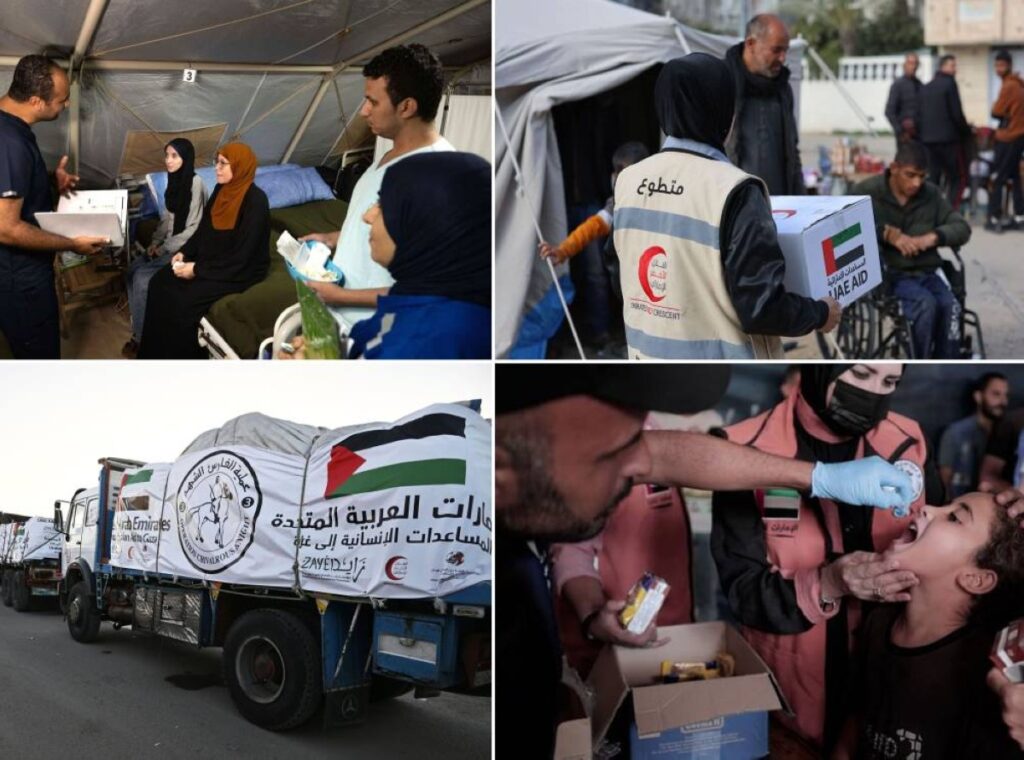 الإمارات عامان من الدعم والإغاثة الإنسانية للأشقاء الفلسطينيين في قطاع غزة