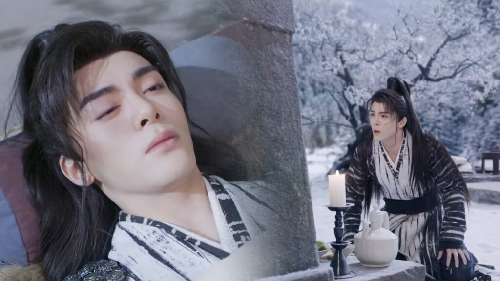 ينهار أمام قبرها وعند استيقاظه يكتشف أنها اختارت التضحية بحياتها لإنقاذ الآخرين❄️ليلة ثلجية: حب أبدي