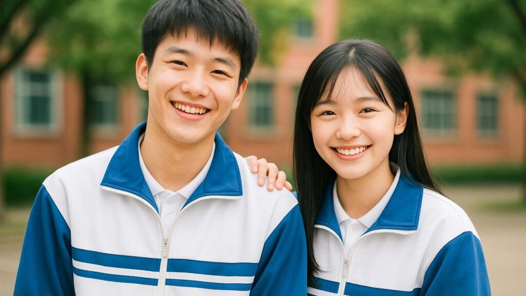 بعد وفاة والديه اصبح طالب انطوائي لا يتحدث مع احد لكنه يجلس بجانب زميلته اللطيفة التي تنقذه