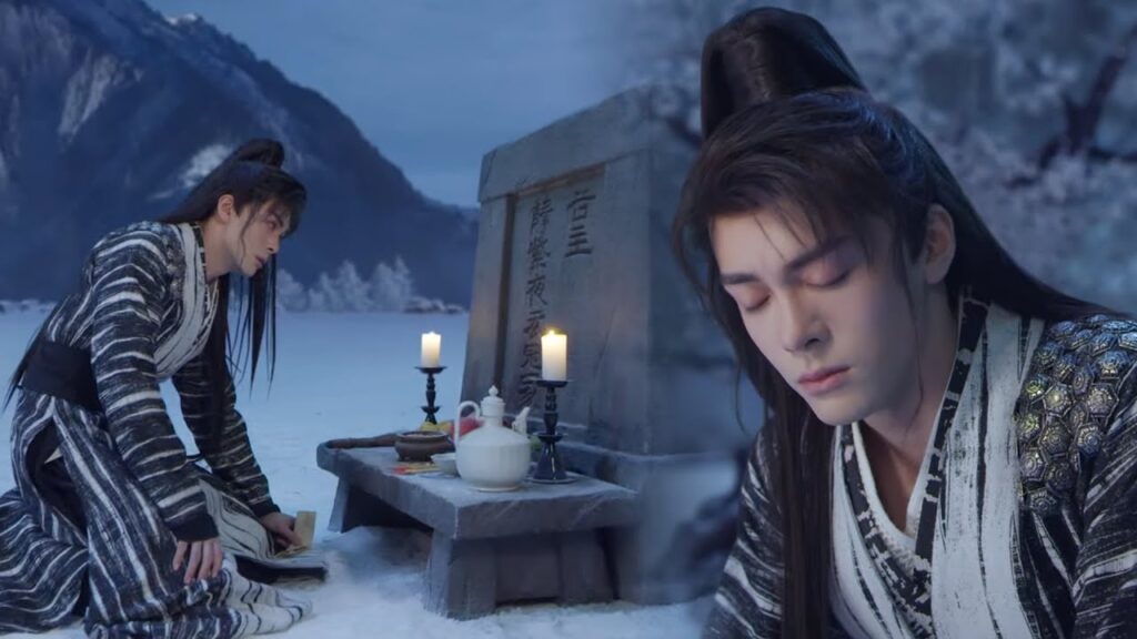 “لماذا لم تستطيعي انتظاري؟” يحزن أمام قبرها رافضًا المغادرة ويتذكر أحداثهما معا❄️ليلة ثلجية: حب أبدي "لماذا لم تستطيعي انتظاري؟" يحزن أمام قبرها رافضًا المغادرة ويتذكر أحداثهما معا❄️ليلة ثلجية: حب أبدي