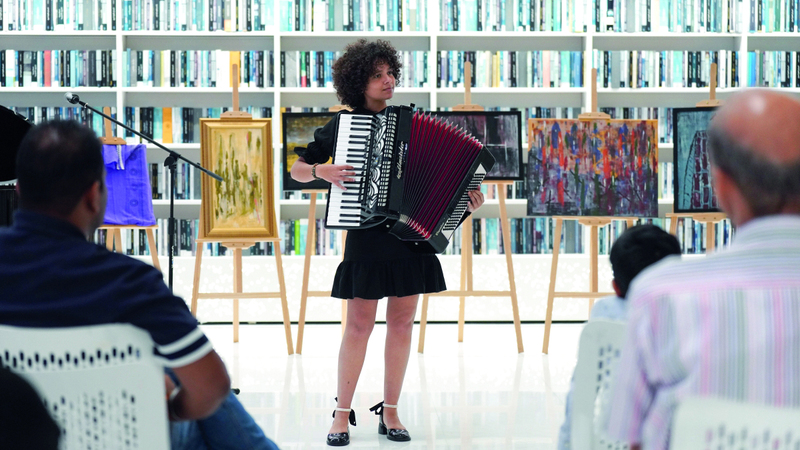 حوار بين الفنون في مكتبة محمد بن راشد