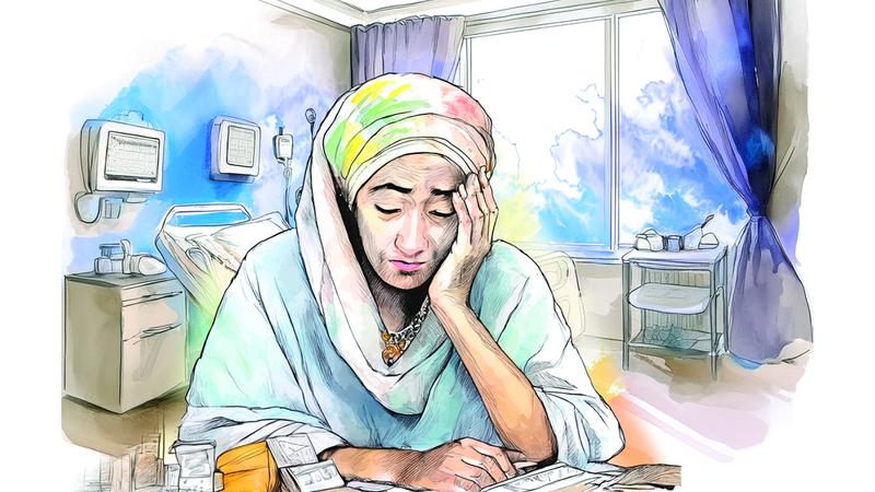 «أم نجاة» تحتاج إلى عــــلاج لتخثر الدم بـ 13.2 ألف درهم