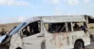 مصرع طالبين بجامعة الجلالة وإصابة 4 آخرين فى حادث انقلاب سيارة ميكروباص مصرع طالبين بجامعة الجلالة وإصابة 4 آخرين فى حادث انقلاب سيارة ميكروباص