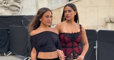 كنزي وجنا دياب تحضران عرض أزياء إيلي صعب لربيع وصيف 2026 في باريس كنزي وجنا دياب تحضران عرض أزياء إيلي صعب لربيع وصيف 2026 في باريس