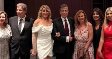 يسرا وإلهام شاهين وهالة صدقي يحتفلن بعقد قران إيناس الدغيدي.. صور