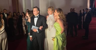 إيناس الدغيدى فى أول ظهور برفقة زوجها فى مهرجان الجونة السينمائى