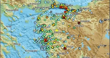عاجل.. زلزال بقوة 5.8 ريختر على بعد 867 كيلومتر شمال مرسى مطروح