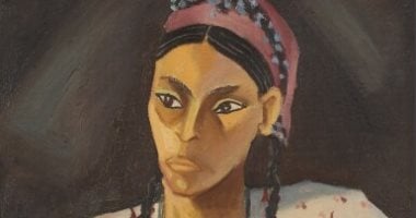 لوحتان للفنانة التشكيلية إنجى أفلاطون فى مزاد عالمى.. تخيل سعرهما
