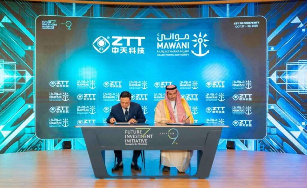 «موانئ» و«مجموعة ZTT» الصينية توقعان اتفاقية تأجير أرض لإنشاء مصنع للكيابل البحرية والأرضية بميناء رأس الخير باستثمارات تناهز 375 مليون ريال – أخبار السعودية «موانئ» و«مجموعة ZTT» الصينية توقعان اتفاقية تأجير أرض لإنشاء مصنع للكيابل البحرية والأرضية بميناء رأس الخير باستثمارات تناهز 375 مليون ريال - أخبار السعودية