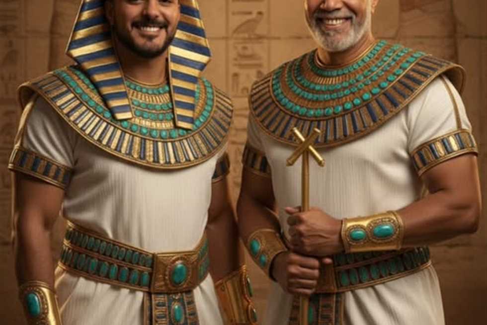 بعد صورته بالزي الفرعوني مع والده.. نجل سليمان عيد: «طول عمره بيحب آثار وتاريخ بلدنا» بعد صورته بالزي الفرعوني مع والده.. نجل سليمان عيد: «طول عمره بيحب آثار وتاريخ بلدنا»