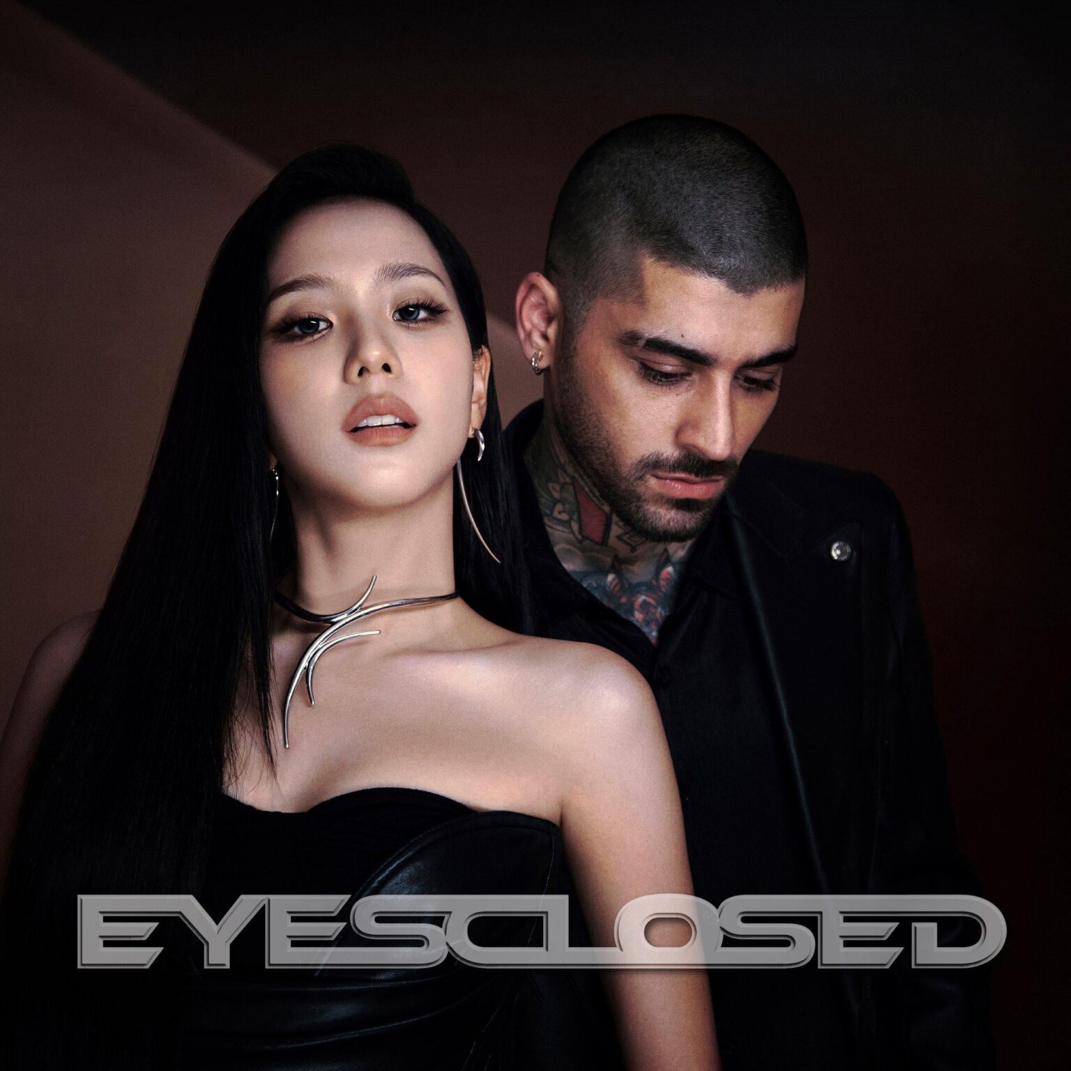 Jisoo (Blackpink) و Zayn - التعاون الفردي: عيون مغلقة (صورة الغلاف)