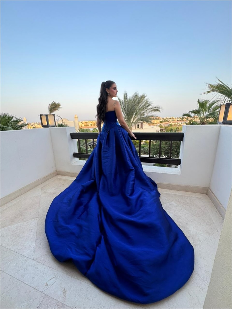 درّة زروق بتصميم Sophie Couture (إنستغرام)