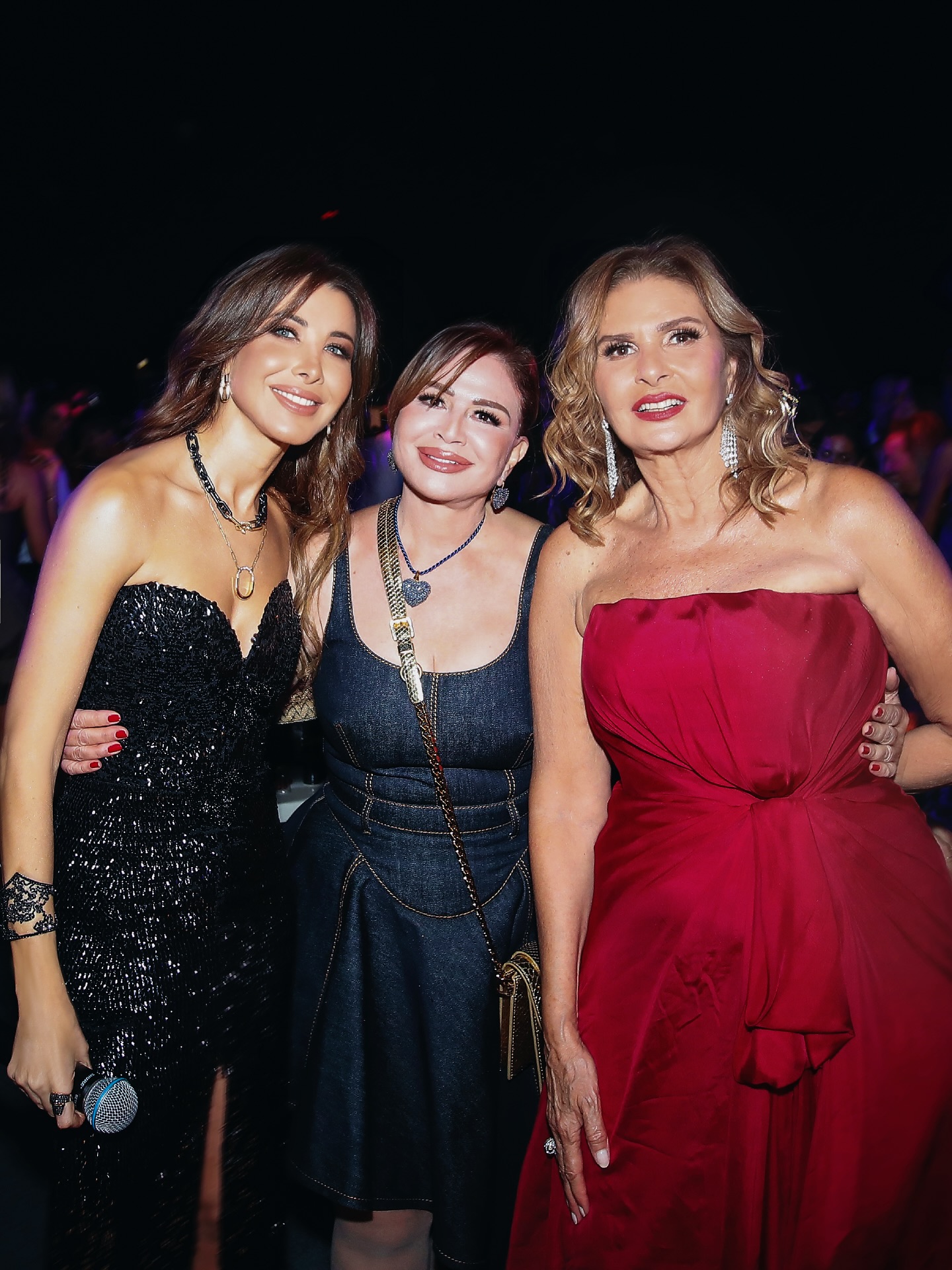 يسرا مع إلهام شاهين ونانسي عجرم (إنستغرام)